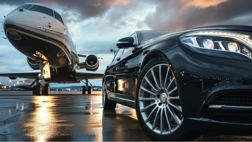 Luxury limo and black car service from Orlando International Airport by Royal Transportation